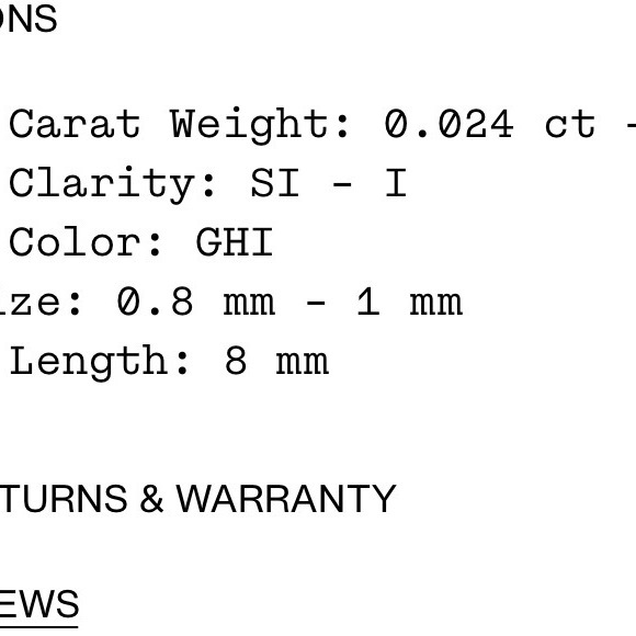 Mejuri 14k Diamond Initial 'R' Charm - Picture 5 of 5